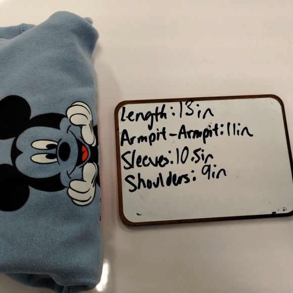 -Baby Gap Mickey Mouse Blue Long sleeve pullover sweater sz 18-24 Months Baby - Picture 14 of 14